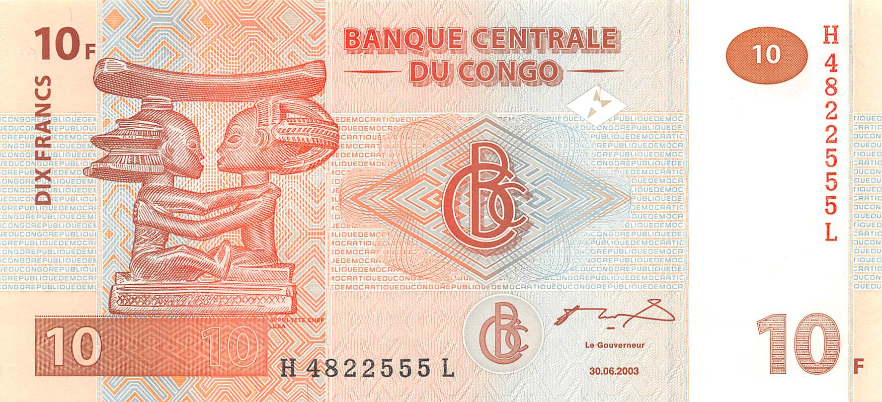 10 euros en francs congolais