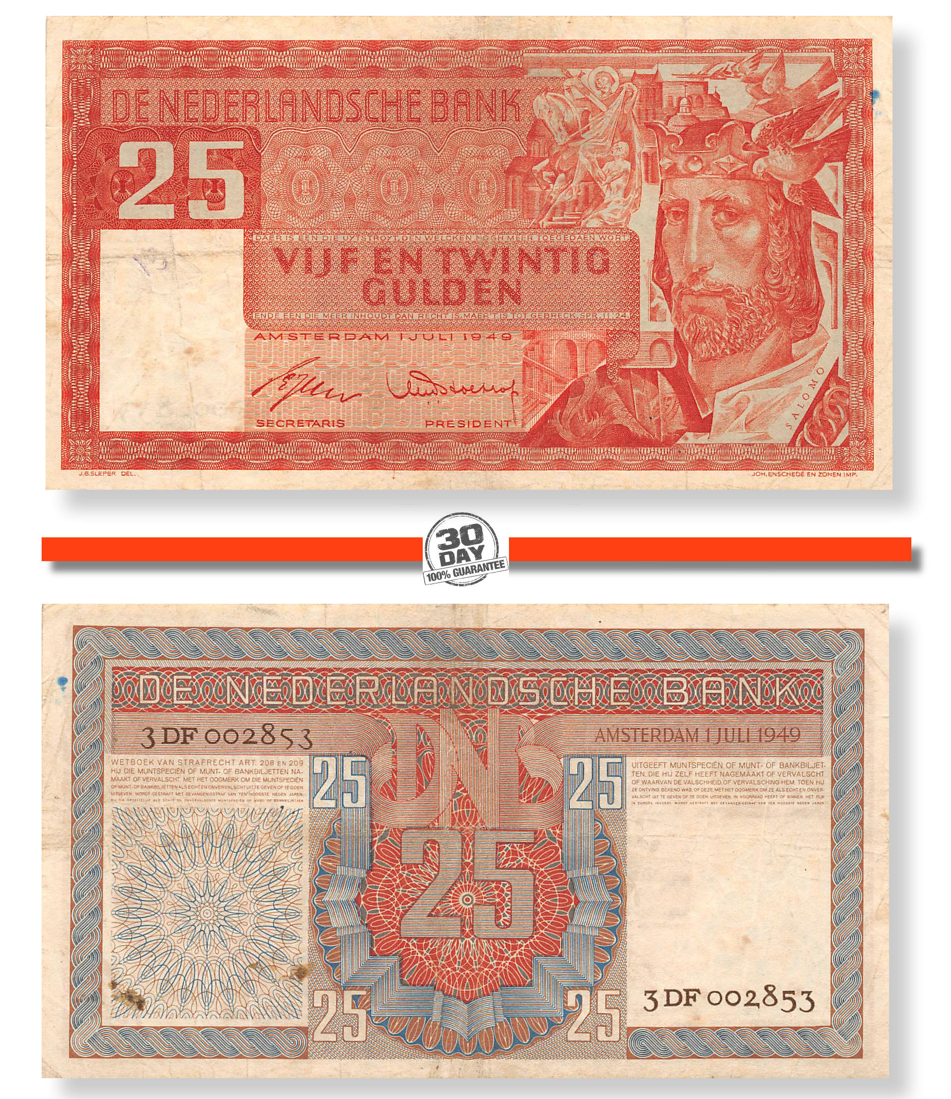 netherlands-25-gulden-1949-salomo-vf-nedpn84vf-netherlands-salomo