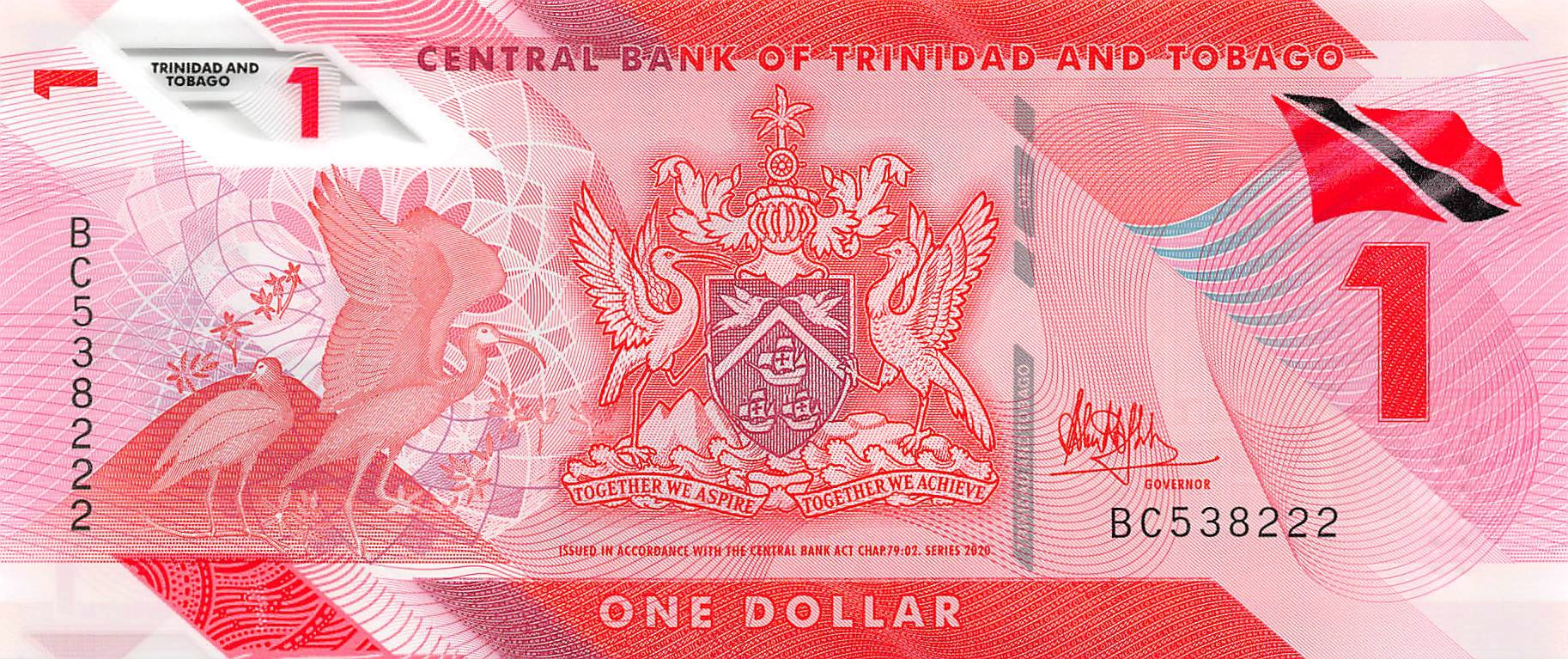 Trinidad And Tobago 1 Dollar 2020 Unc Polymer Bc Ttopn60a Bc Trinidad Tobago 8339